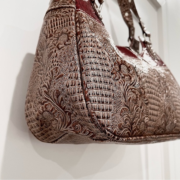 P&G Western Red & Gold w/Rhinestone Accents Shoulder Bag NWT - Picture 15 of 16